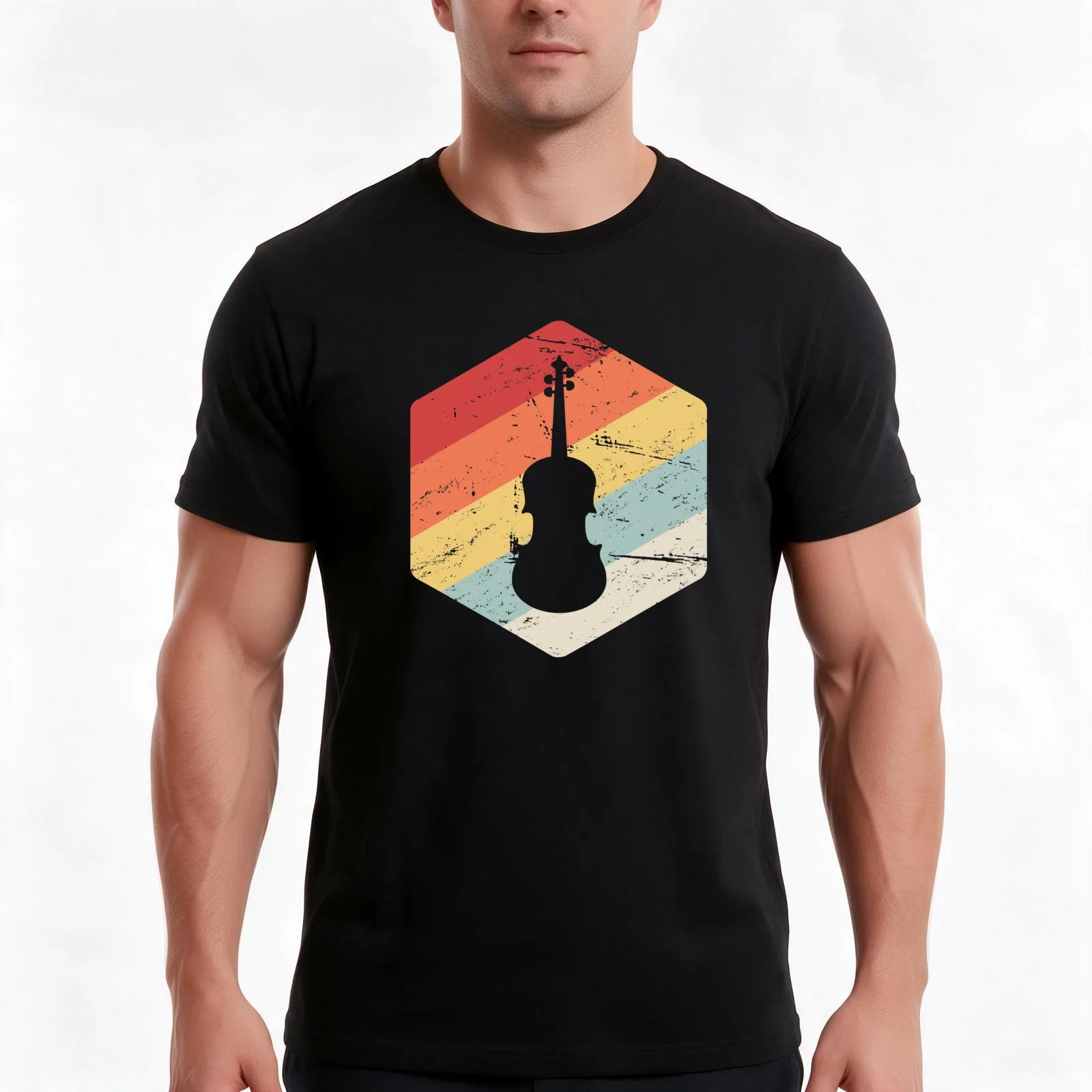 Retro Cello Teacher / Cello Lessons Gift T-Shirt, Summer Casual Cotton Tee, Oversized Streetwear Tops, Vintage Graphic Print
