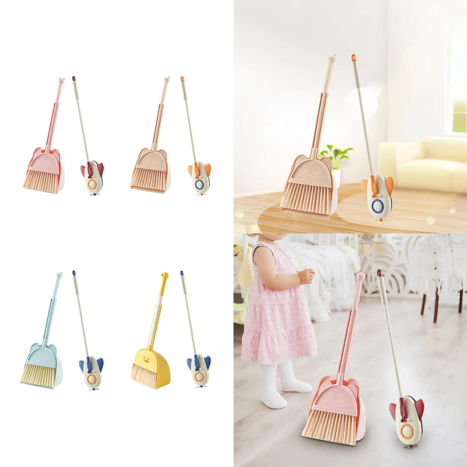 

Little Housekeeping Helper Set, Kids Home Cleaning Play Set Broom Dustpan Set