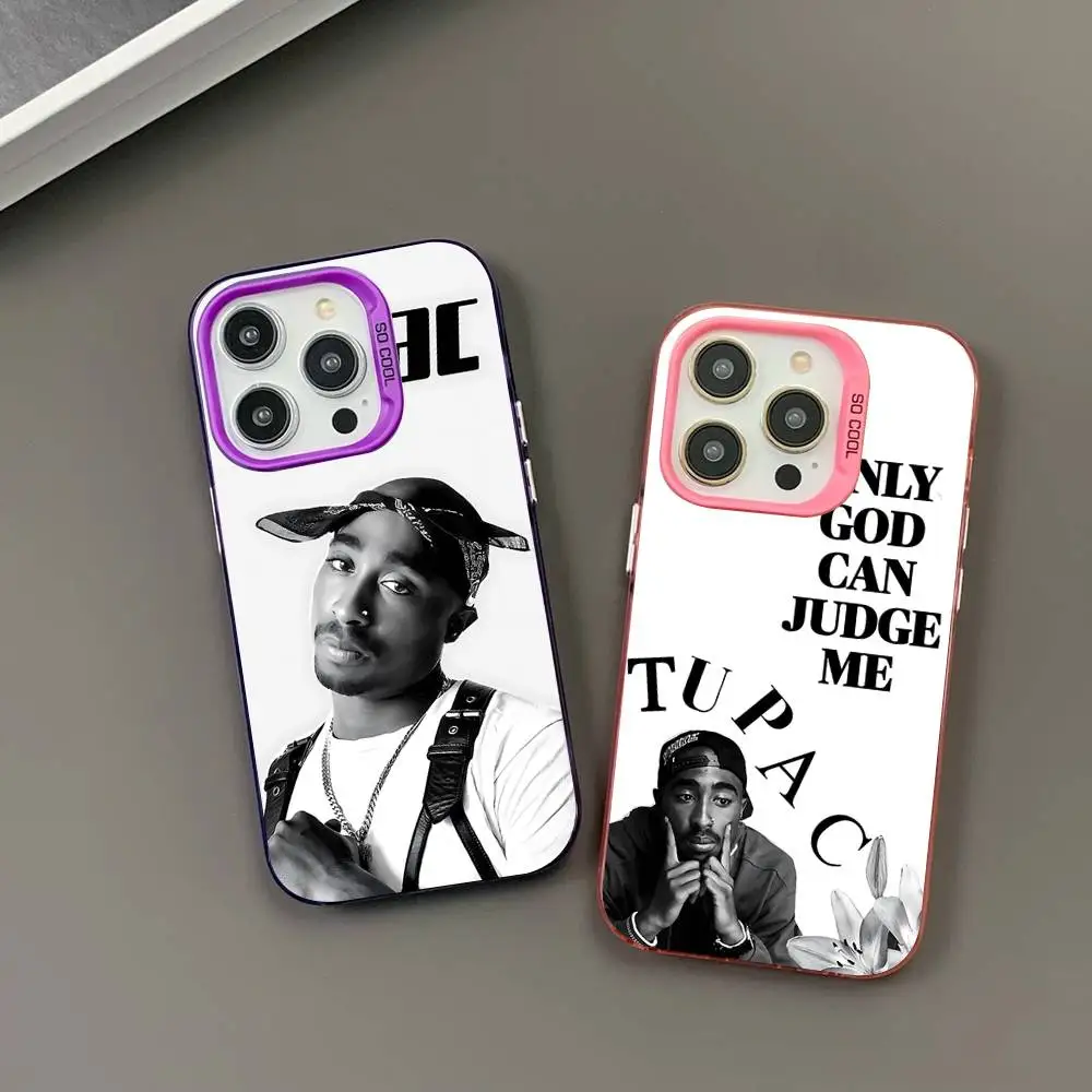 

T-TupacS 2pacS Phone Case For IPhone 17 16 15 14 13 12 11 Pro MAX Matte Shockproof Back Anti Fall Matte Cover