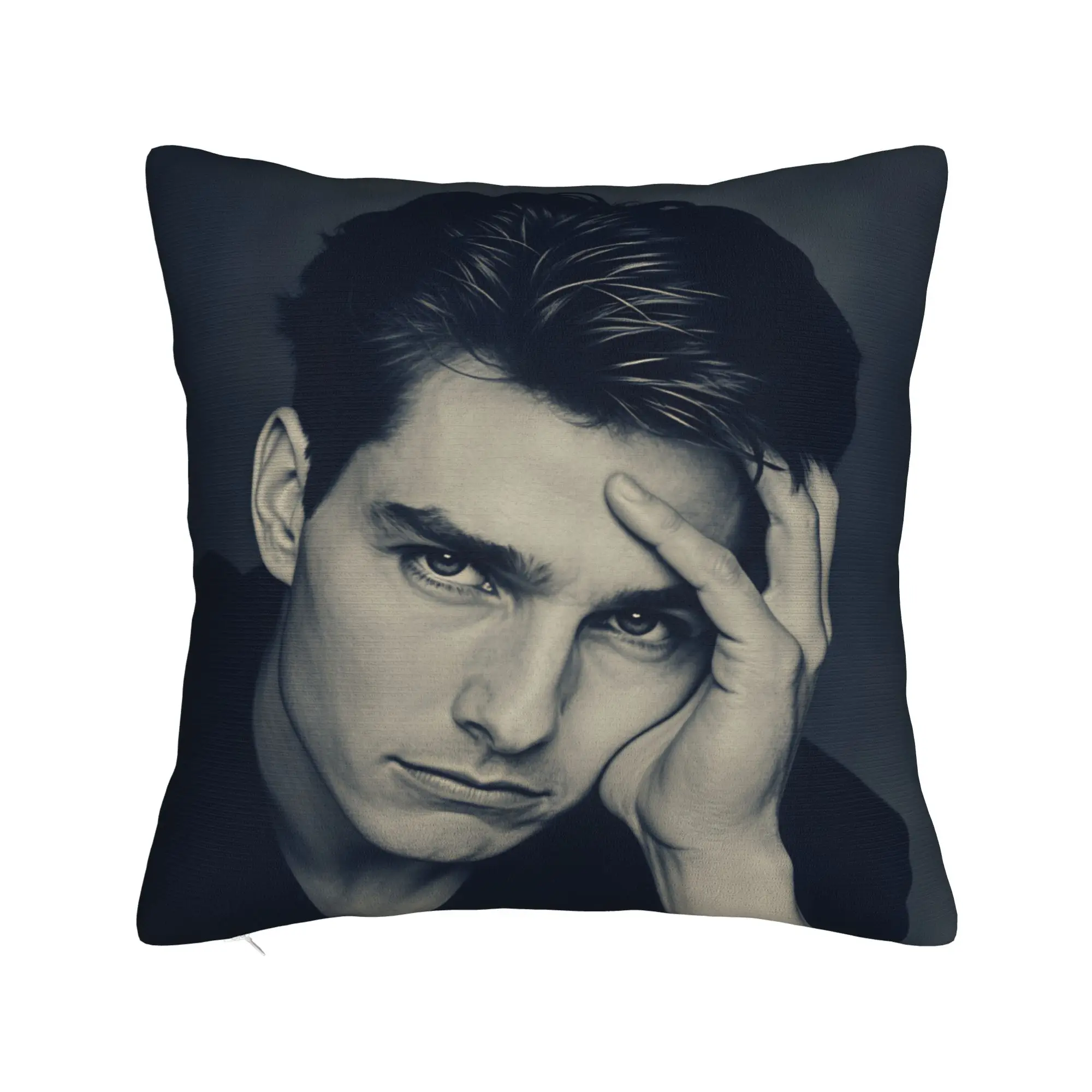 Tom C-Cruises Actor Pillowcases  Novelty Pillow Case For Living Room Bed Chair Soft Pillow Cover