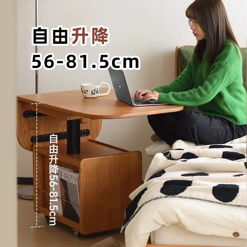 رفع البطاطس طاولة القهوة القابلة للطي الشمال الخشب الصلب طاولة القهوة المتنقلة سجل الرياح غرفة المعيشة شقة صغيرة أريكة طاولة جانبية