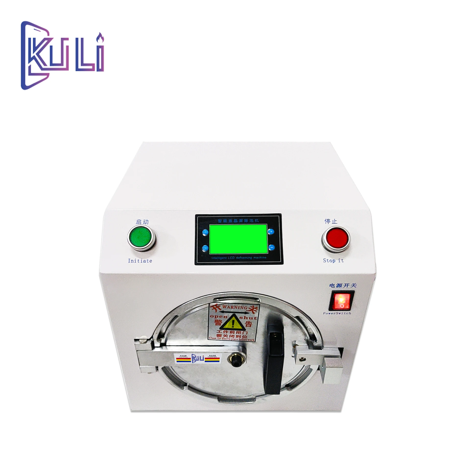 KULI Eliminate Mobile Phone OCA Film Bubble Machine Debubble  220V Repair Tools Set Touch LCD Screen Display Maintenance