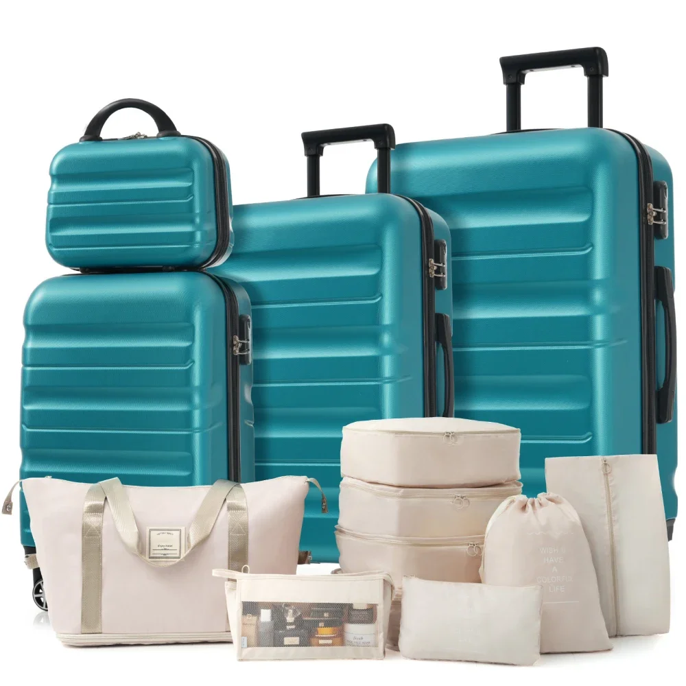 

Набор чемоданов с жестким корпусом - легкие и прочные чемоданы с двойными вращающимися колесами, размеры для ручной клади и багажа, для путешествий и деловых поездок