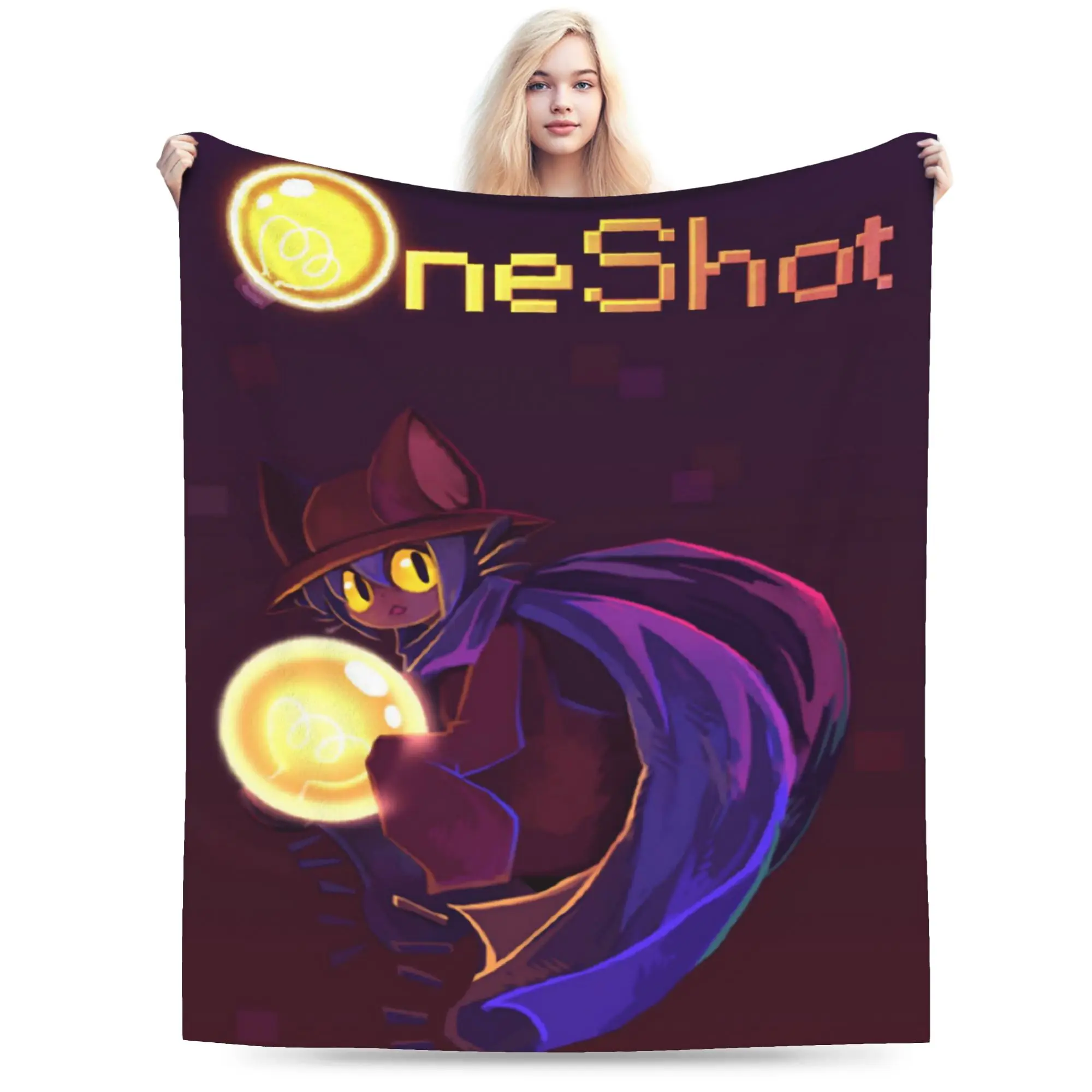OneShots Niko Throw Blanket for Couch  Soft Fuzzy Plush Blanket 50x60 Inches Multiple Sizes Bedspread for All Seasons