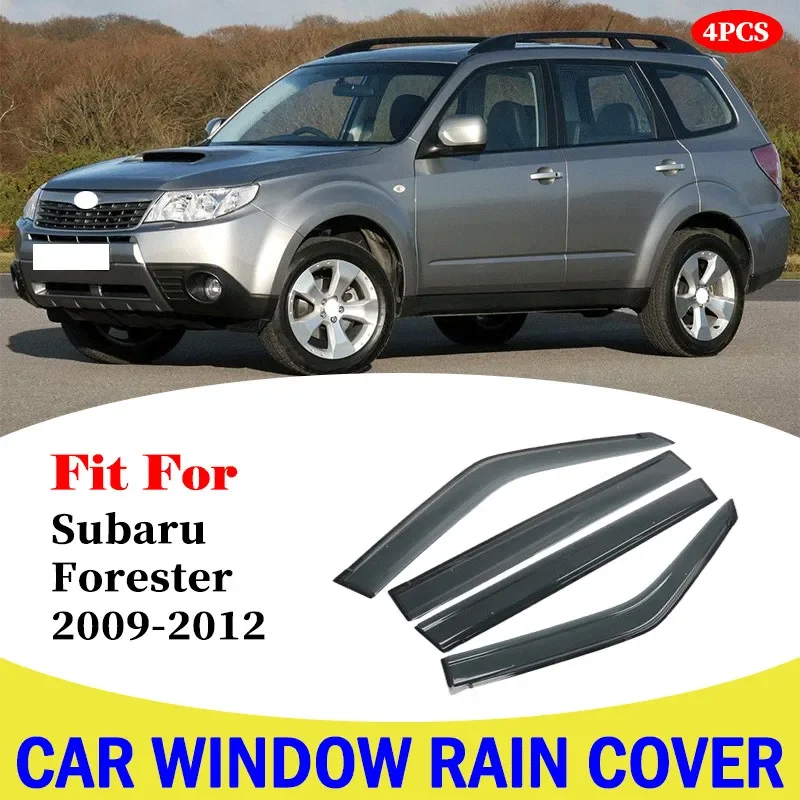 

Car Window rain cover deflectors For Subaru Forester 2009-2012 wind guard vent sun rain visor cover car decoration accessories