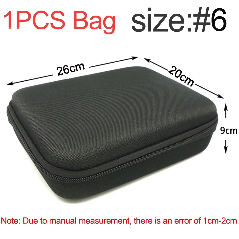 NONE Multi-Größe EVA Harte Lagerung Box Reise Zipper Tasche Stoßfest Outdoor Werkzeuge Tasche Für Kopfhörer Lagerung Fall Zubehör 10