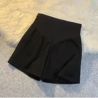 3 Colors Summer Outdoor High Waist Loose Shorts for Pregnant Women Plus Size Pregnancy Sport Pants Casual Ladies Trousers 3