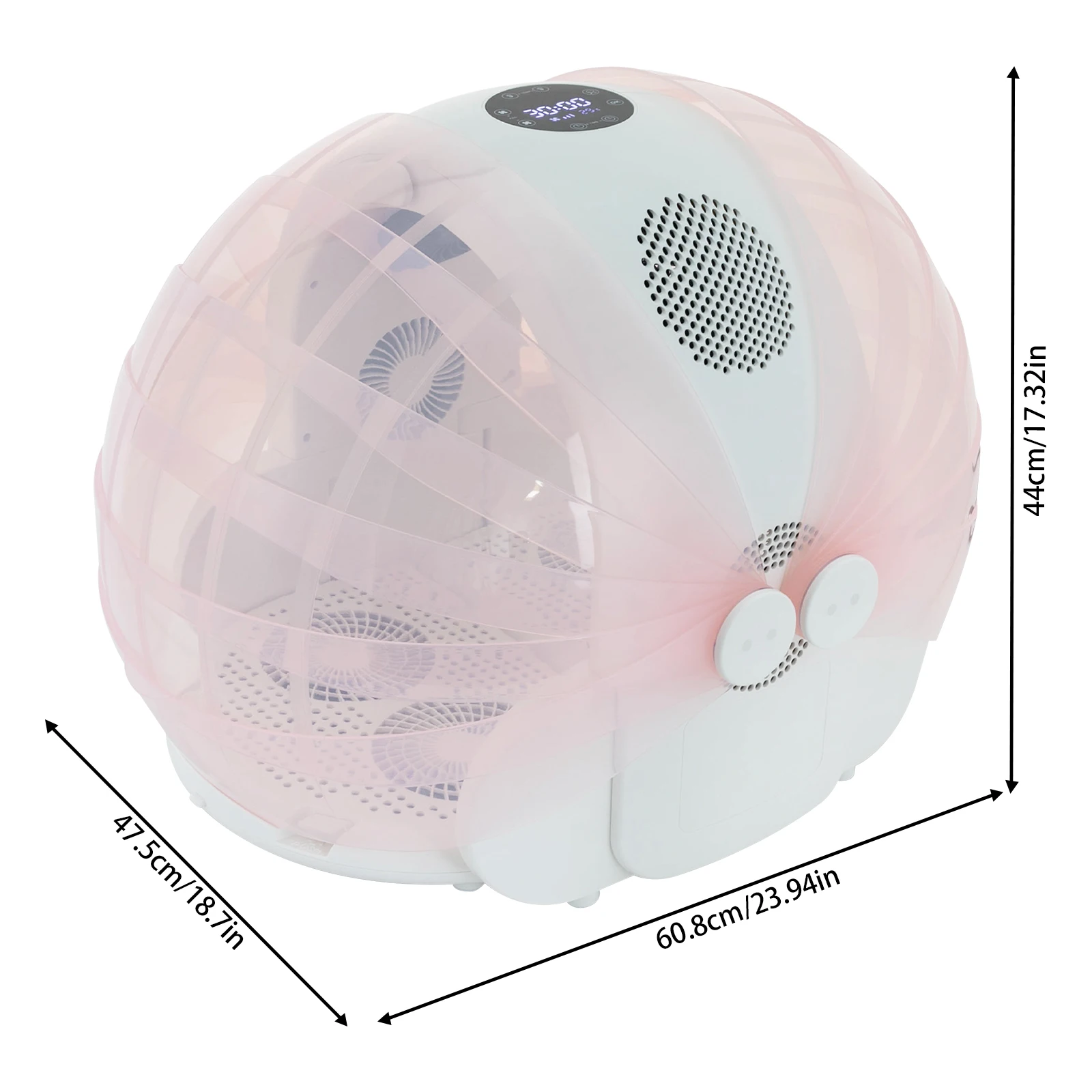 Boîte de séchage pliable pour animaux de compagnie + alimentation 600W, boîte de séchage automatique pour animaux de compagnie +25-43 ℃   Température, 360 °   Séchoir à air forcé + 60,8*47,5*44 cm (taille dépliée), pour les foyers, les animaleries, les cliniques vétérinaires, les voyages en extérieur, les chats et les chiens de petite/moyenne taille