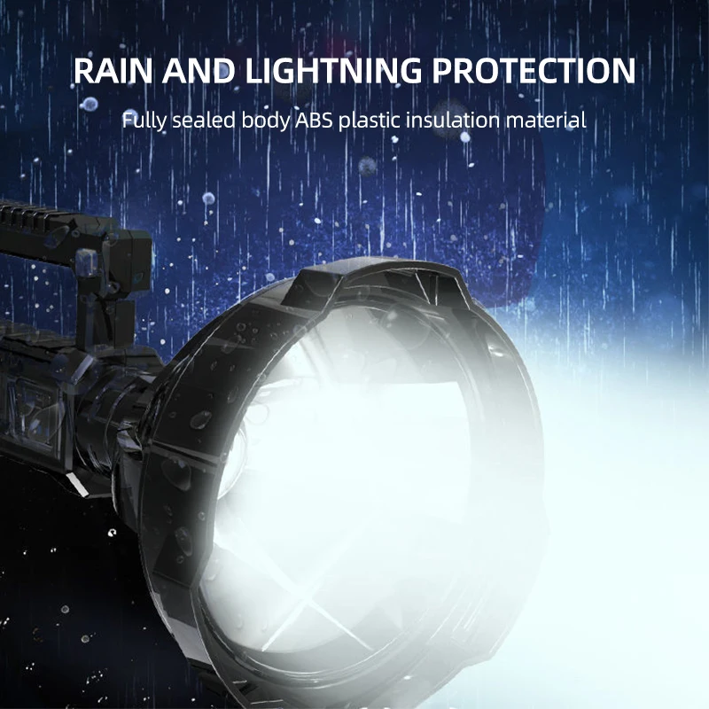 Flashlight USB Charging Portable Light Outdoor LED Emergency Projection Light Bracket Light Cob Searchlight