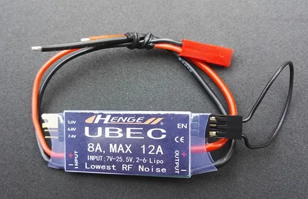 

HENGE 8A UBEC Output 5V / 6V 6A / 8A Max 12A Inport 7V-25.5V 2-6S Lipo / 6-16 cell Ni-Mh Input Switch Mode BEC for RC Quadcopter