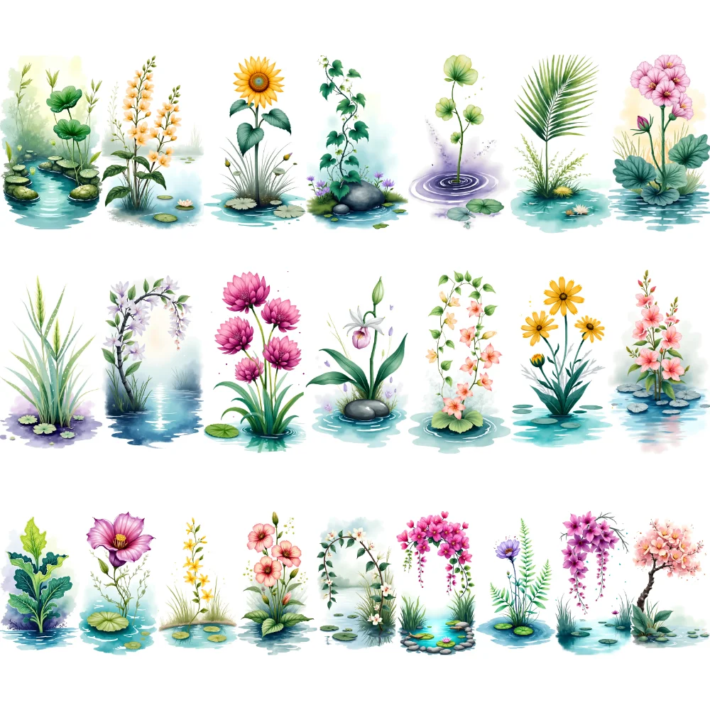 

9 шт. временные татуировки акварельные татуировки временные татуировки наклейки цветочные татуировки акварель для груди, щек, плеч