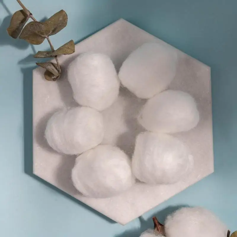 100/200 Stück reine, saugfähige Wattebällchen, weiche, sanfte, vielseitig einsetzbare Wattepads für Hautpflege, Erste Hilfe, Babypflege und tägliche Reinigung – Detail 9