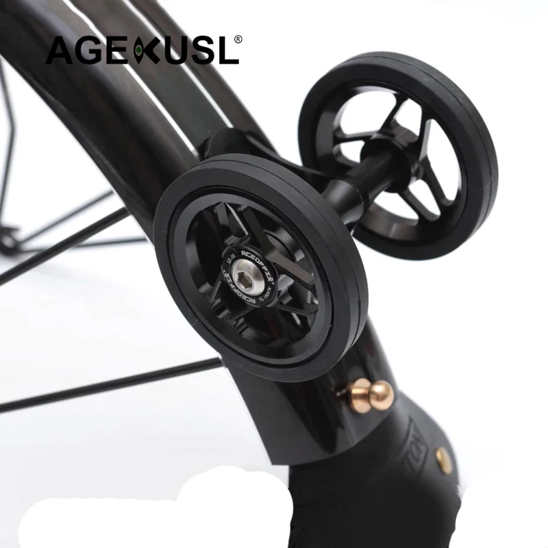 AGEKUSL Bike Fenders Suit Front Rear Bicycle Mudguard With Easy Wheel for Brompton 3Sixty Folding Bike L/R Type