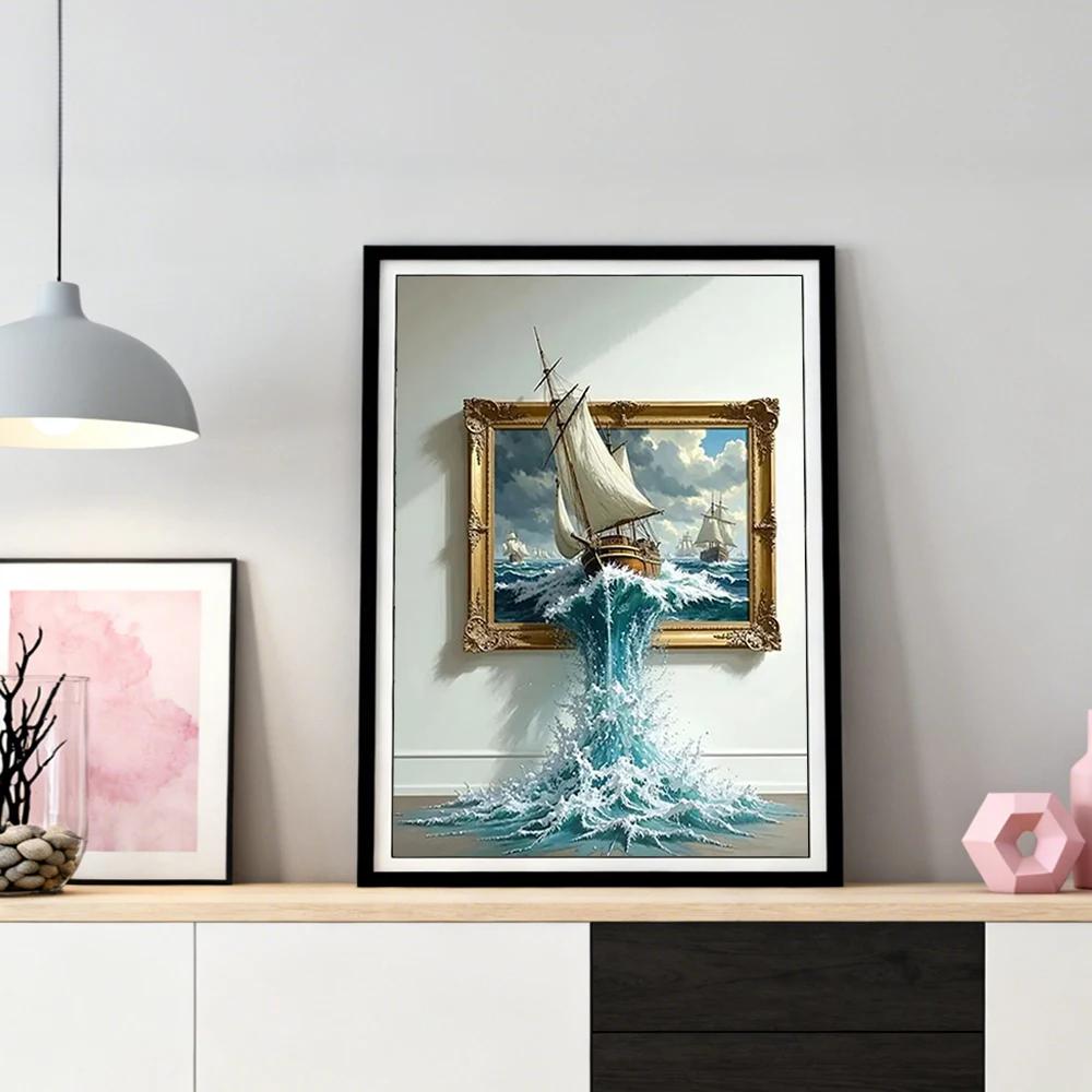 

Акция: Алмазная мозаика «Пейзаж с парусником» для окон, ручная работа, стразы, хобби, креативное украшение для стен