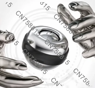 Forearm muscle training, inertia ball, silent metal fitness equipment, hand strength booster, all-metal powered wrist ball.