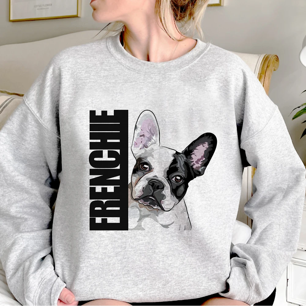 

French Bulldog hoodie pattern clothes for teens streetwear kawaii casual wear teen hoddie manga soft fabric trendy pattern