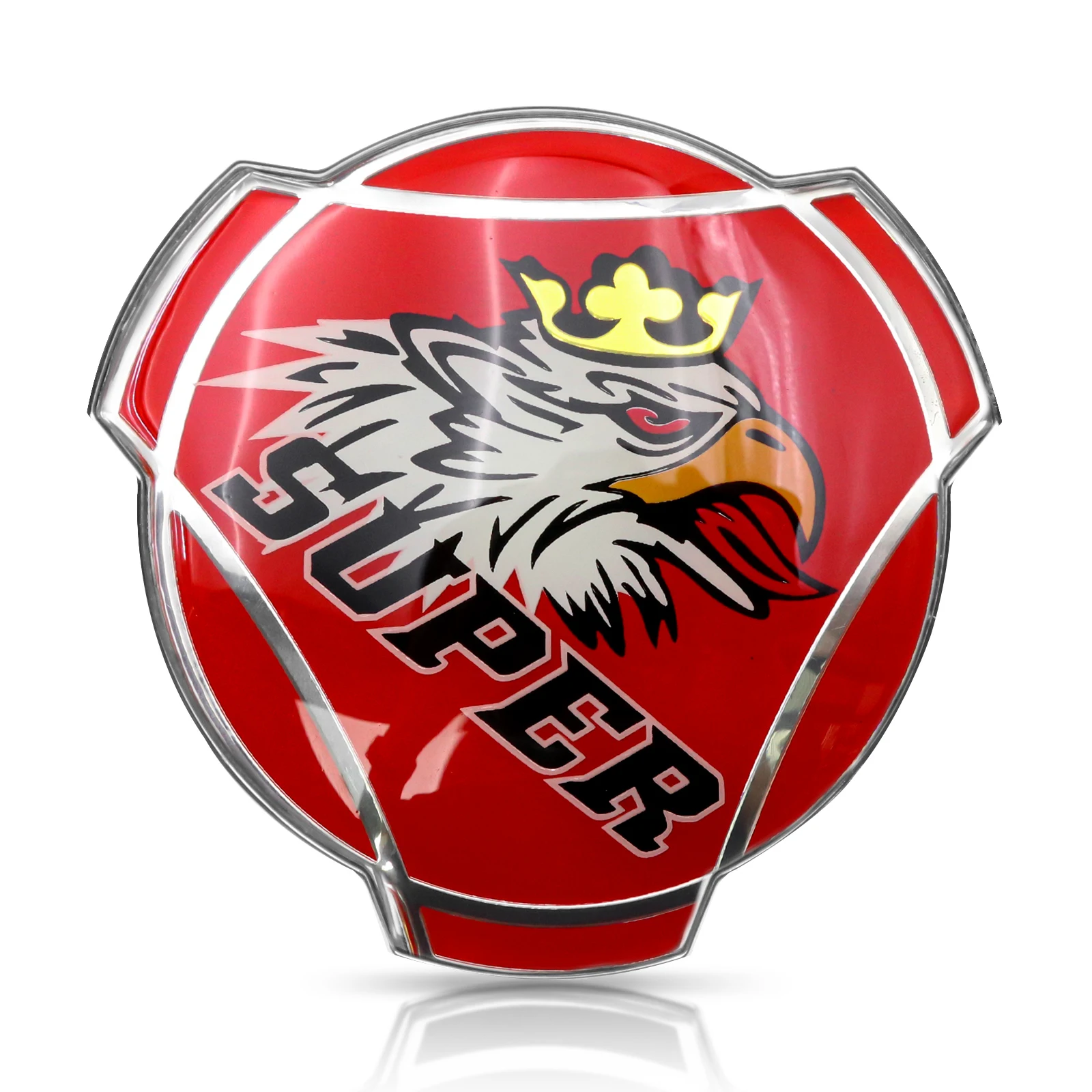 1 unidad Nuevo Emblema Personalizado Rojo Super Griffin para Parrilla Delantera de Camión Scania, Insignia de Capó 1401610