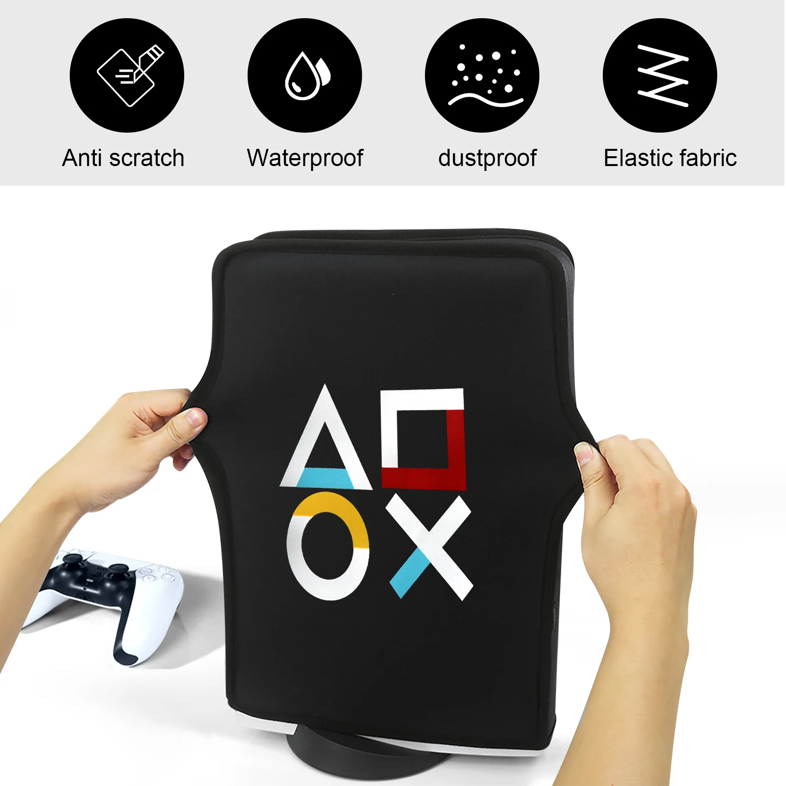 Dust Cover for PS5 Game Console Anti-scratch Waterproof Dustproof Removable Protective Case for Playstation 5 Gaming Accessories