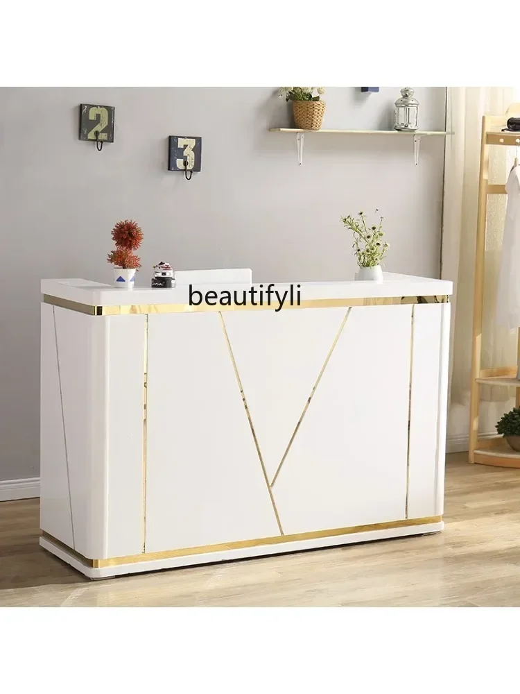 

Asmt14 New Arrivals Simple Clothing Beauty Salon Cashier Pavilion of Regimen Barber Shop Bar Front Desk Modern Reception Desk S