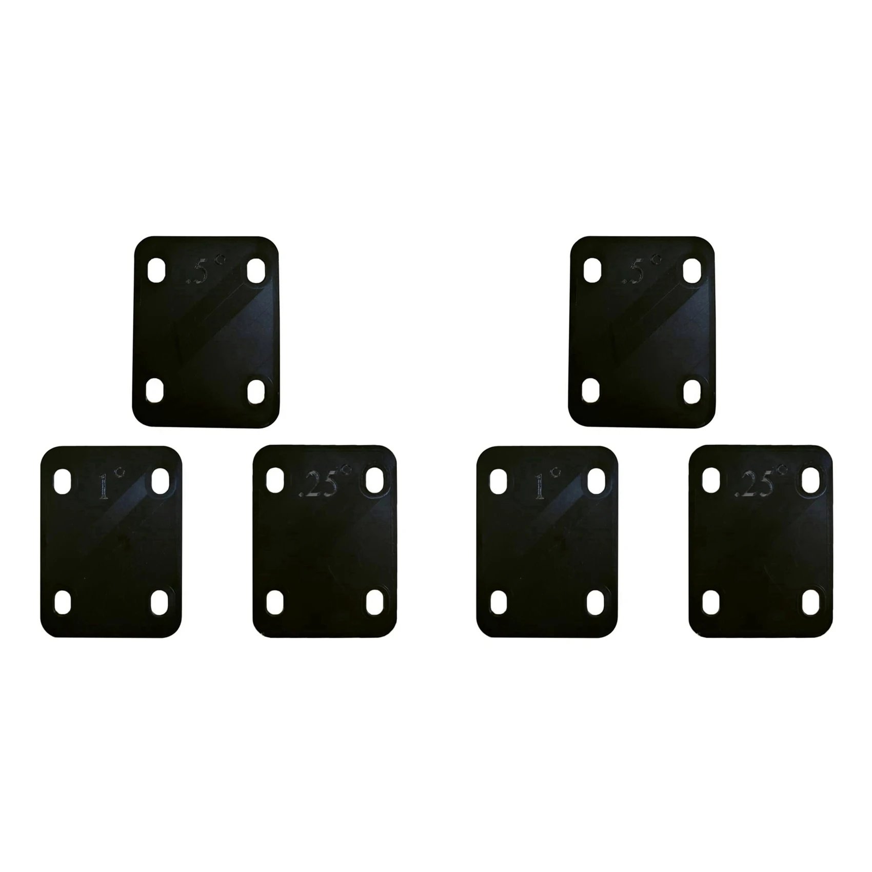 【STOCK】Guitar Neck Shims 6Pcs 0.25°, 0.5°, And 1°Degree Gasket For Guitar And Bass Bolt-On Neck Repair