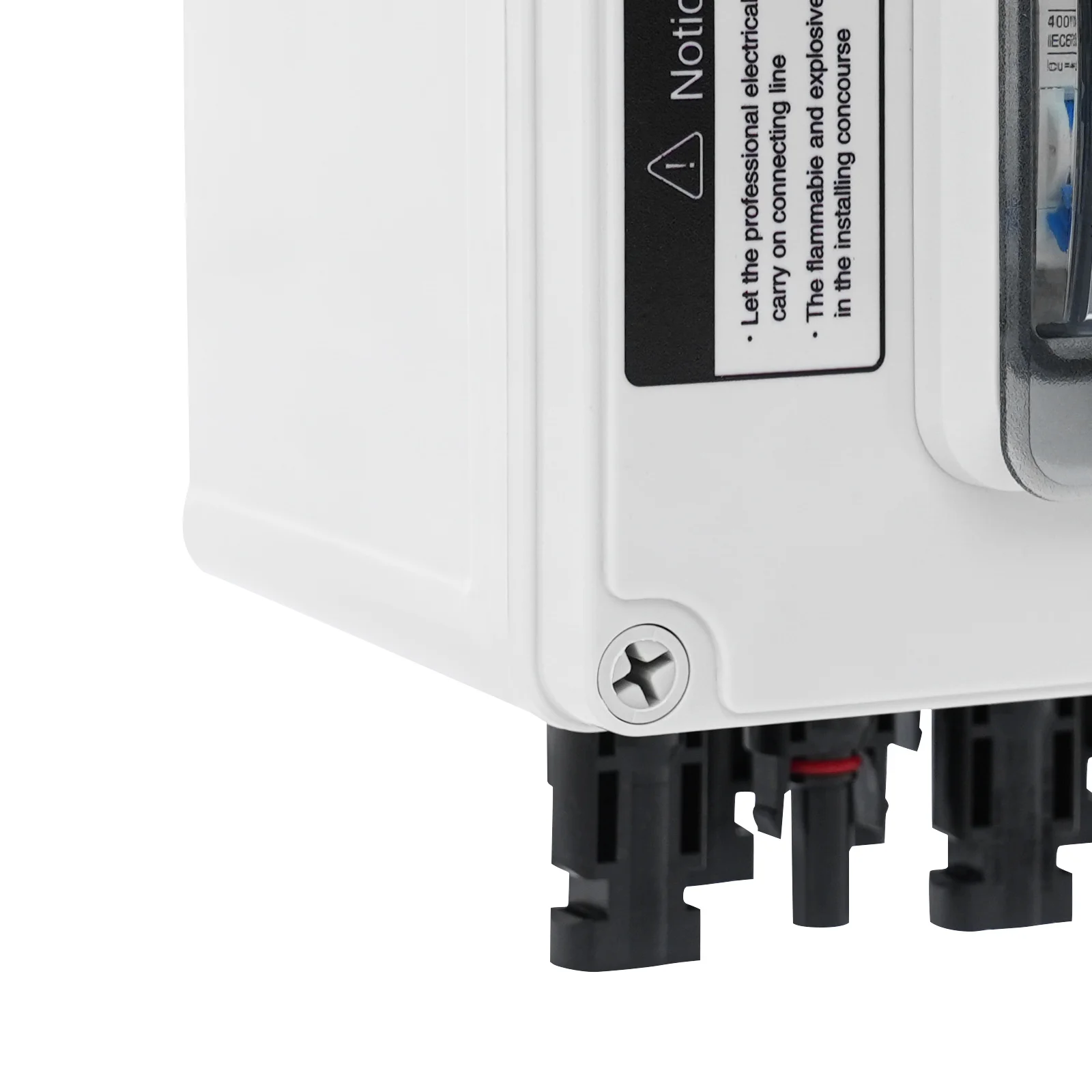DC 12–400 V PV-Kombinator-Box, 4 Eingänge, 4 Ausgänge, 2 Eingänge, 2 Ausgänge, Solar-Leistungsschalter, IP67 wasserdicht, Flammschutz, Überspannungsschutz – Detail 12