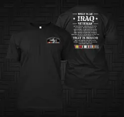 Combat Veteran War Iraque Orgulhoso dos militares dos EUA T-shirt. Verão algodão manga curta O-pescoço Mens T Shirt Novo S-3XL