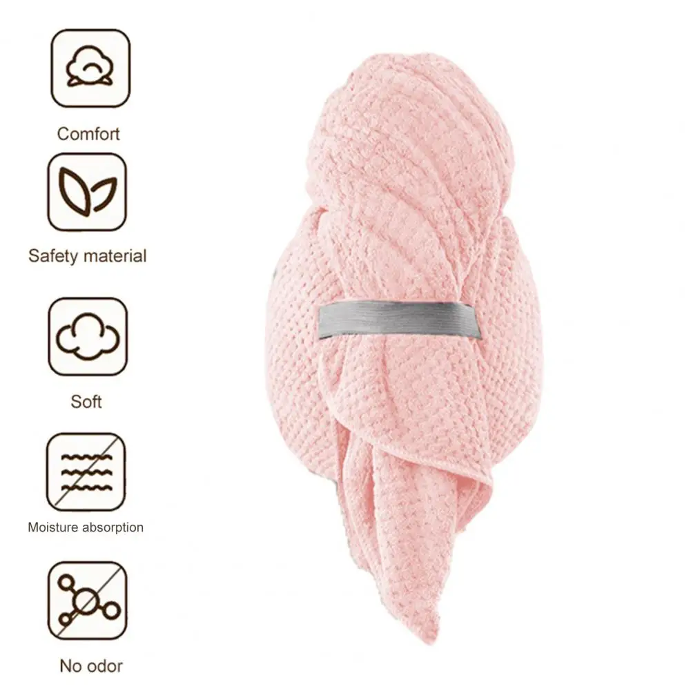 หมวกผ้าไมโครไฟเบอร์เช็ดผมแห้งดูดซับได้ดีหมวกหนา Comfort น้ำหนักเบาแห้งเร็วผ้าเช็ดผม