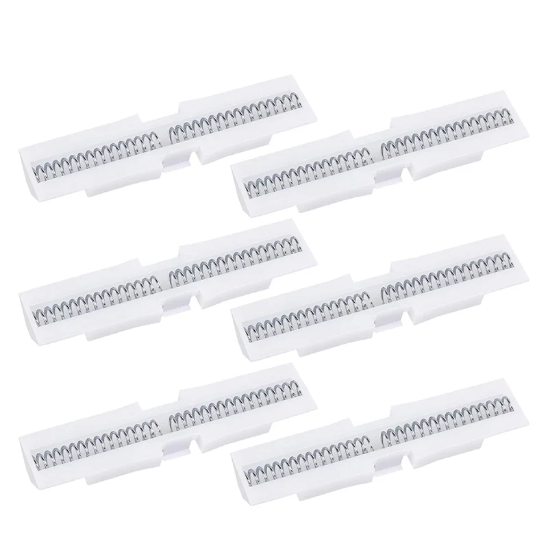 B45C ثنائية الطي باب الربيع الشريحة السكك الحديدية 6 قطعة دليل الباب ثنائي الطي ، دليل الشريحة باب خزانة ثنائية الطي لمسار حماية التثبيت العلوي