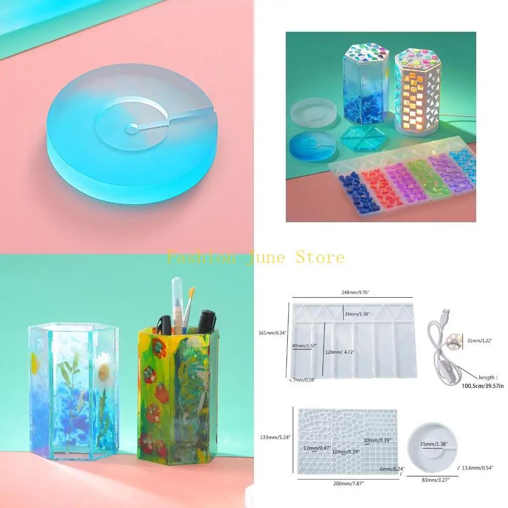 

N5KA Легкая силиконовая форма Гибкая декоративная забавная многоразовая форма для мозаики из смолы DIY