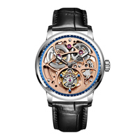 Haofa Automatic Tourbillon Mechanical Watches for Men Sapphire Hollow Movement Mens Watch Luxury Business Casual Wristwatch 1931
