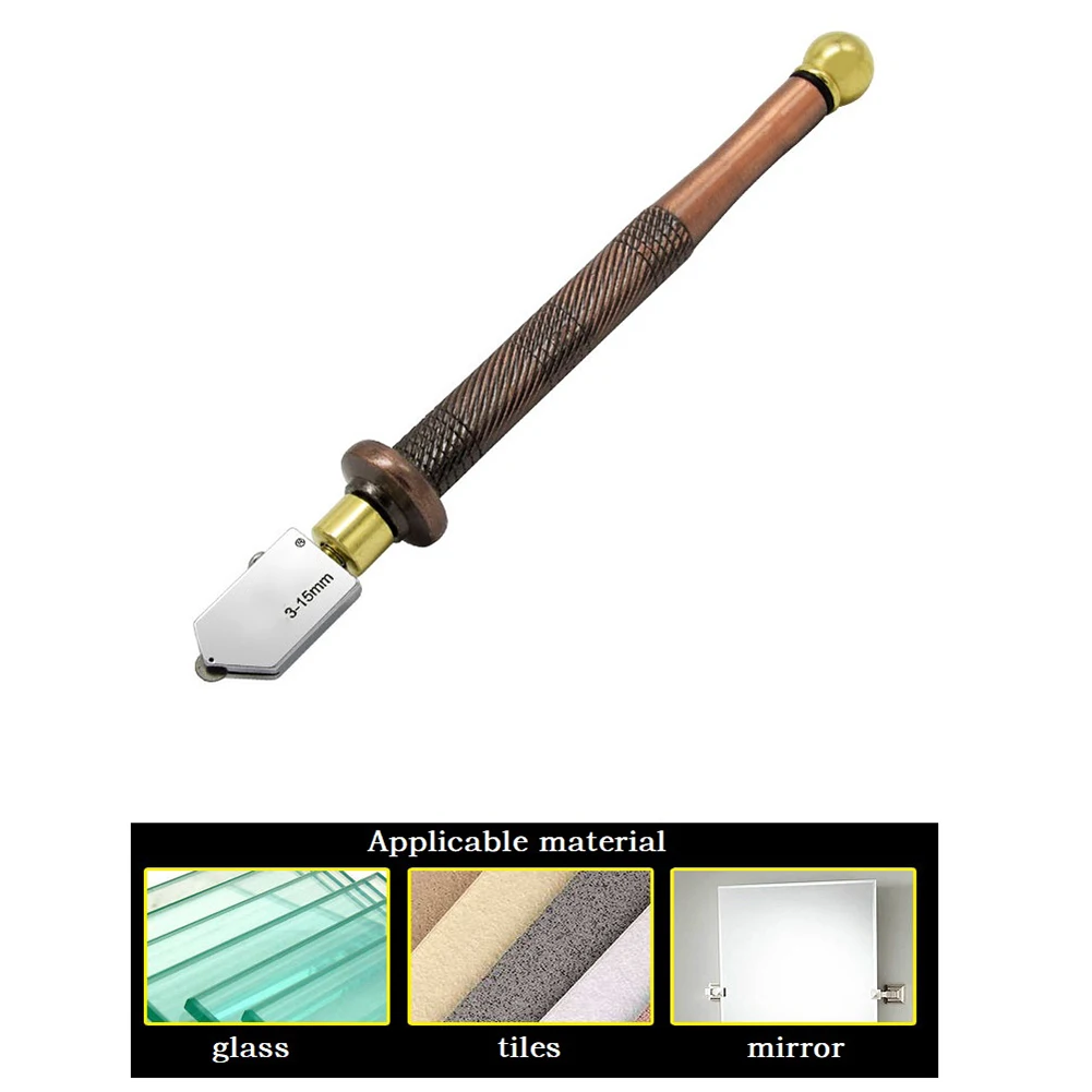 Glass for tile Cutting Pen 175mm Alloy Cutting Wheel Cutting Pen Diamond Glass for tile Cutter For Glass Mirror Cutting