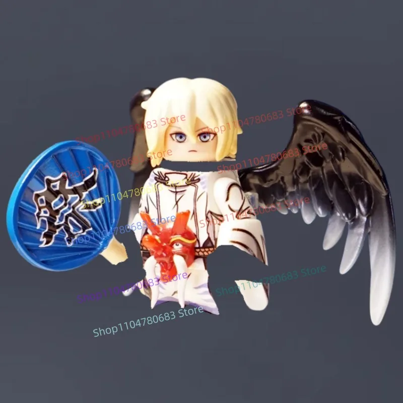 

MOC Building Blocks,Mini Anime Character Figure,Blonde Teenager with Armor AccessoriesHobby Collection OrnamentToy Festival Gift
