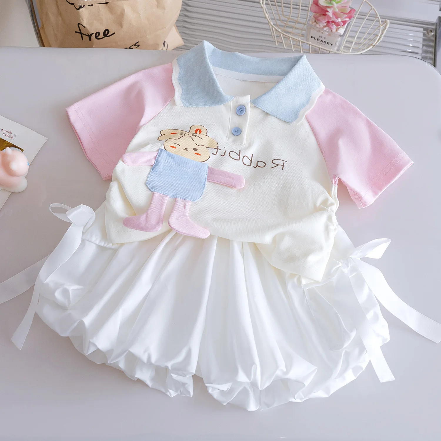 

Girls Clothes Sets Summer 2025 Children Polo Shirts Shorts 2pcs Cute Sports Suit For Baby T-shirts Tracksuits Kids Cotton Outfit
