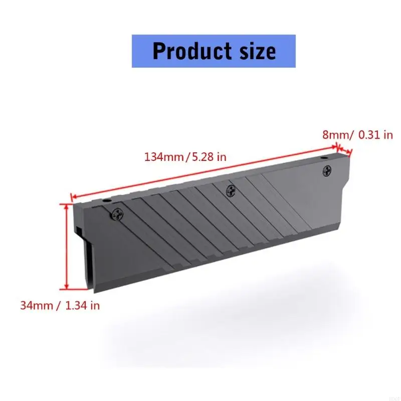 900F 134x34x8mm DDR5 모듈 방열판 DDR5 라디에이터 알루미늄 열저항