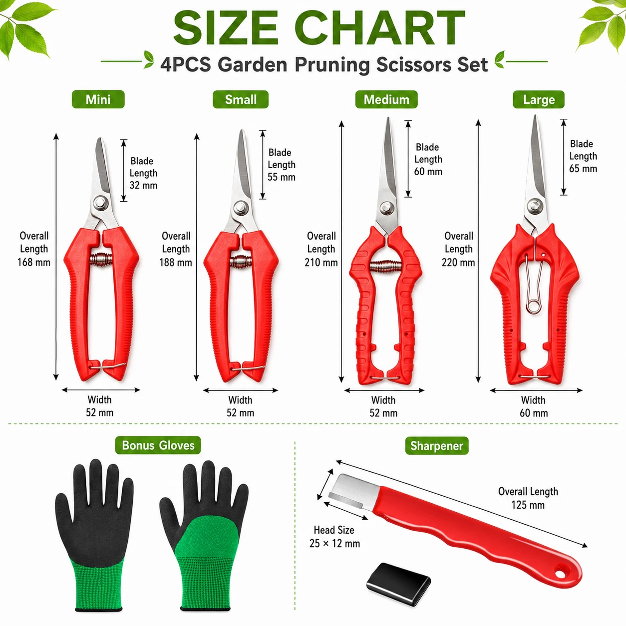 Multi-purposes Household Gardening Tools Stainless Steel Pruning Shear Grape Scissors Bonsai Branch Cutter Gardening Scissors