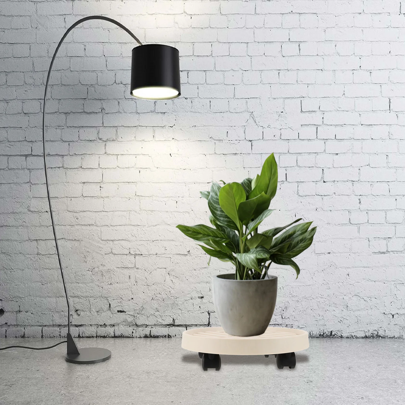 

Drainage Aeration Base Tray With Wheels Rolling Plant Mover For Indoor Outdoor Plastic Planter Holder Flowerpot Transport Tray