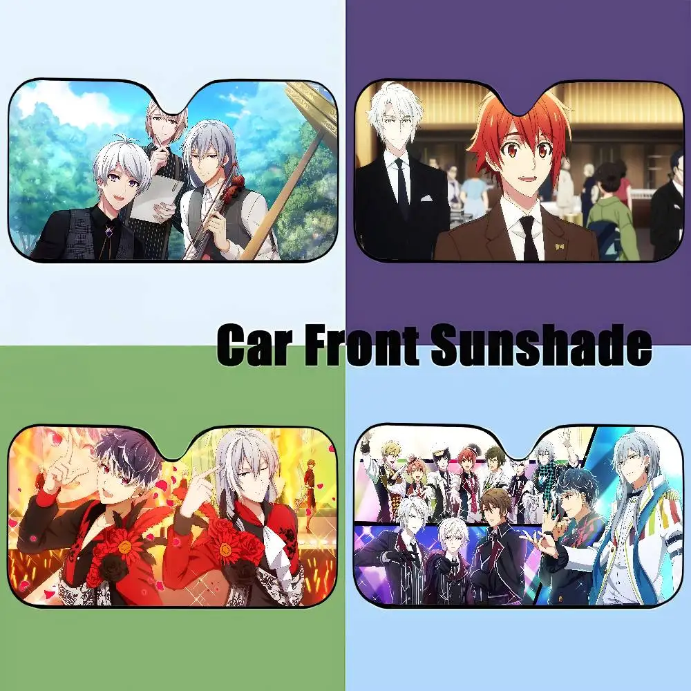 

IDOLiSH7 Car Sunshade Covers Cover Universal Windscreen Folding Visor