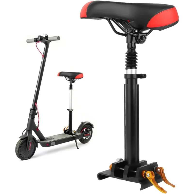 

Adjustable Electric Scooter Seat for Adults–Fits 5.5"-6.2" Wide Curved-Edge Scooters, Sturdy Aluminum Rod,Durable & Comfortable。