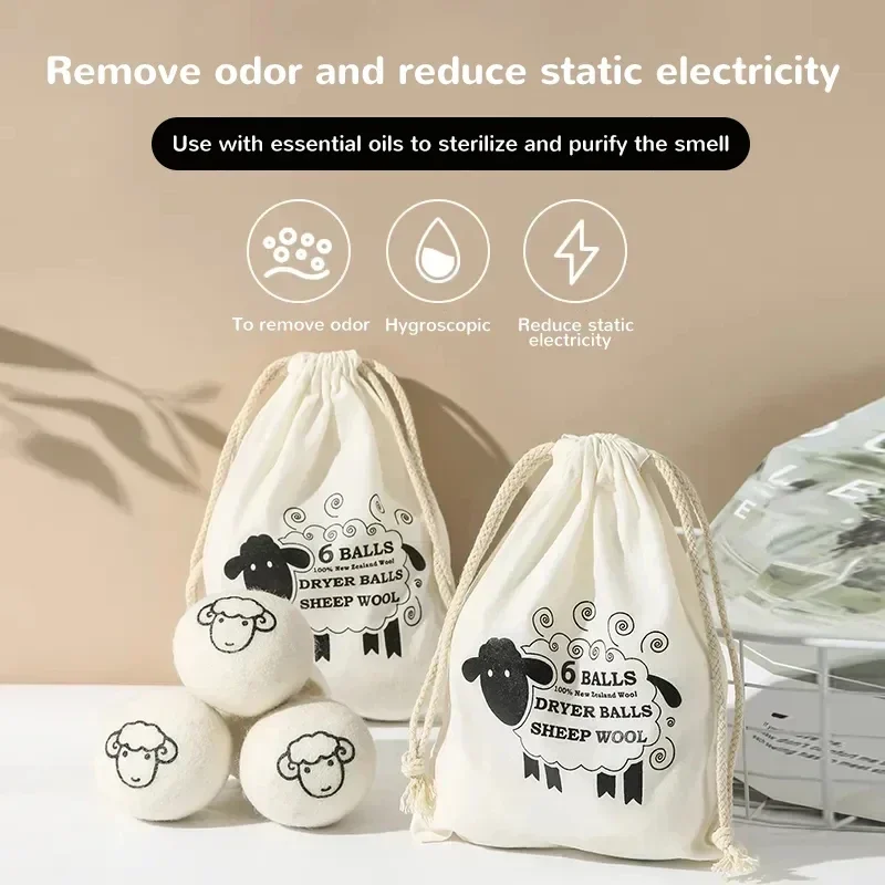 Wool Drying Balls Reusable Softener Clothing 5cm Drying Kit Balls Practical Household Washing Balls Wool Drying Balls image 2