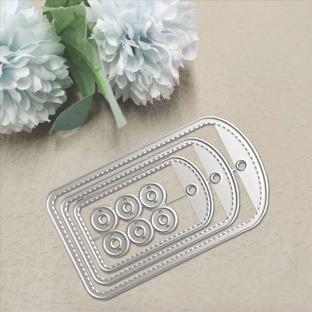 1Pc Label Metal Cutting Dies DIY Scrapbooking Paper Photo Album Crafts Knife Mould Cards Blade Punch Stencils Stamps and Dies