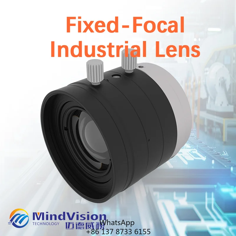 C-Mount Industrial Fixed Focal Lens 4-50mm Ultra Wide Angle Machine Vision Camera Lens MV-LD-G Series