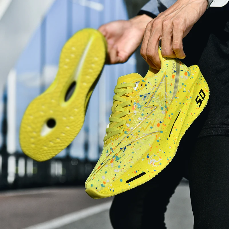 

Autumn New Unisex Marathon Running Shoes High Quality Road Jogging Shoes Light Comfort Sneakers Mesh Breathable Trainers