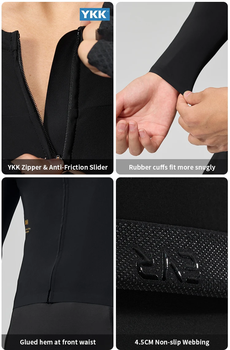 EVR Frühling und Sommer Herren-Radtrikot Langarm-Radshirt Schnelltrocknend Atmungsaktiv für Straßen- und Mountainbike-Radfahren – Detail 13