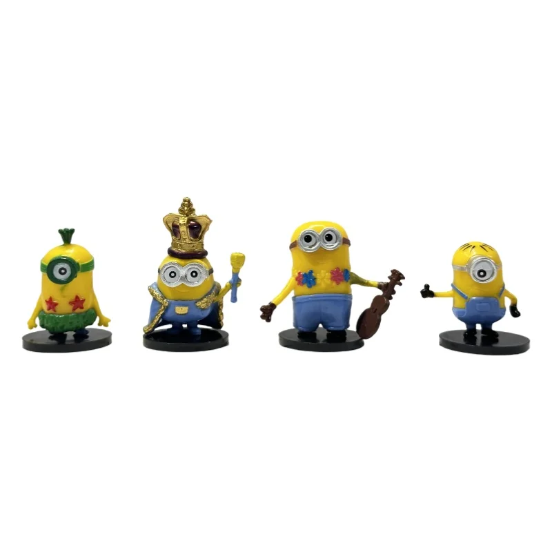 Kawaii Capsule Doll Despicable 3D Eye Miniones Kevin Bob CARL Crown King AGNES Action Figures Toys for Kids Xmas Gifts