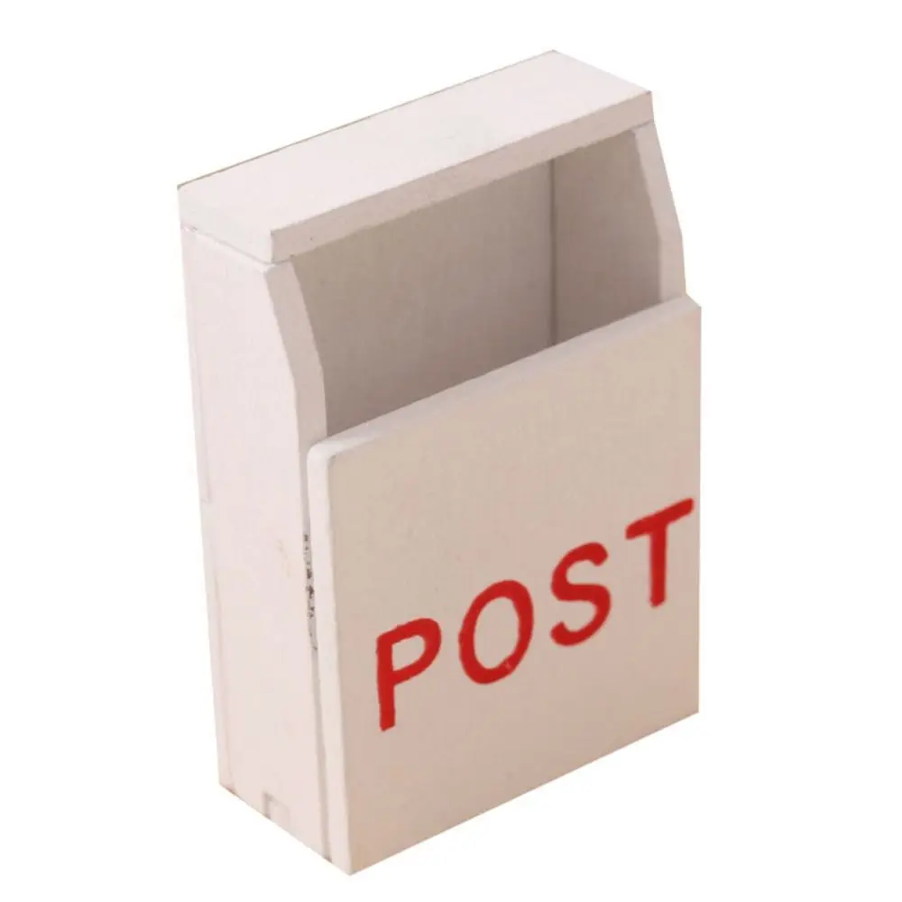 Mail Box Package Set Dollhouse Miniature Letter Box DIY Scene Decoration Imitation Miniature POST Mailbox Model Scene Props