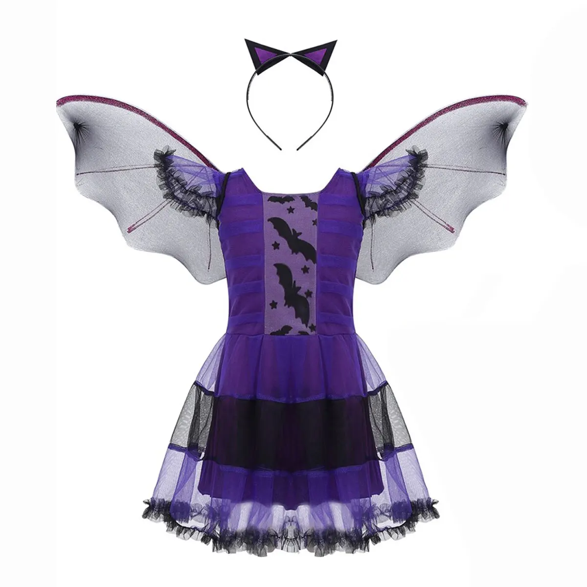 Schattige kinderen jaren '60 meisjes jongens vintage vampier jurk Halloween schurk kostuum spelen tovenaar kleding kind alle Saint's Day pompoen outfit