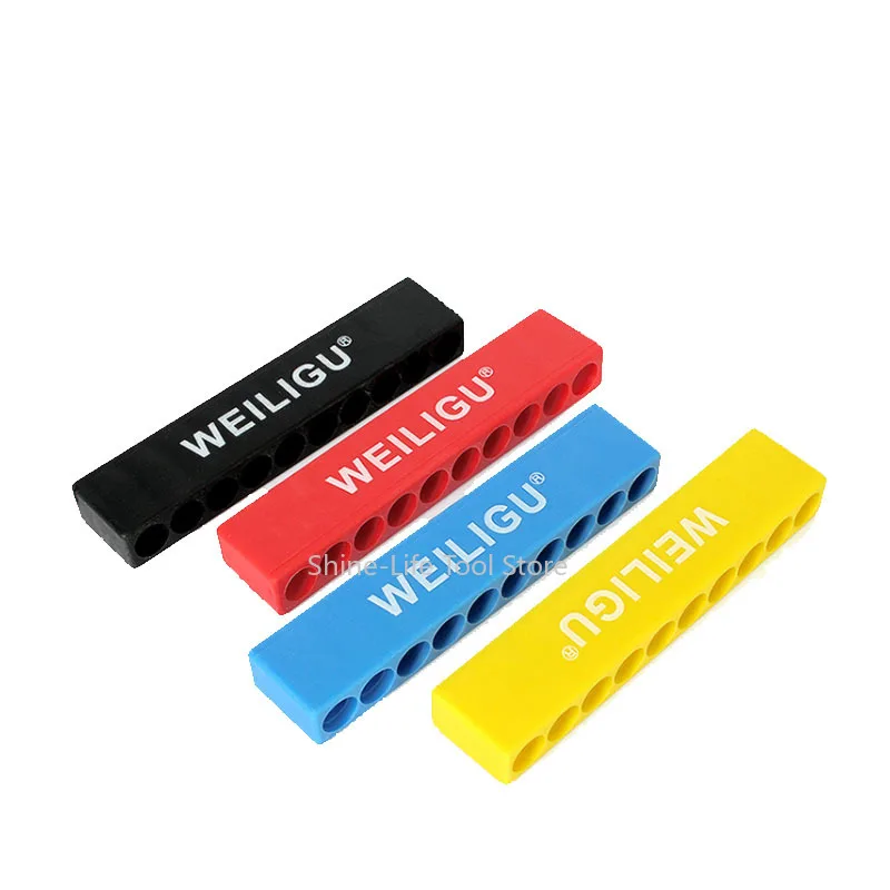 Soft Plastic 10/12 Hole Screwdriver Bit Holder 1/4