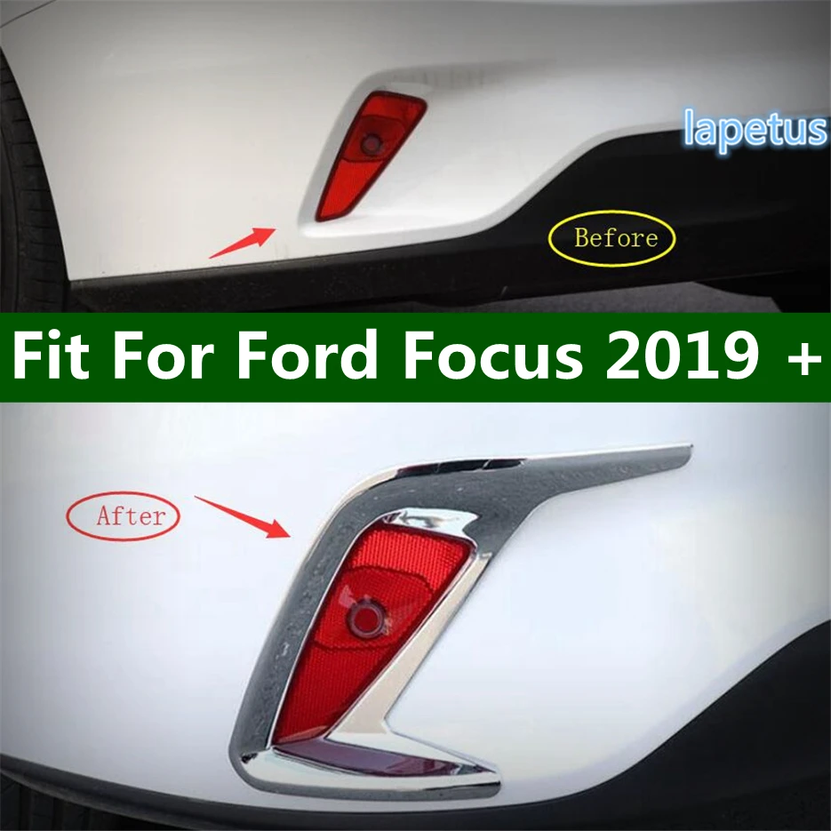 

Rear Tail Bumper Fog Light Lamp Decoration Frame Cover Trim Fit For Ford Focus 2019 2020 Car Accessories