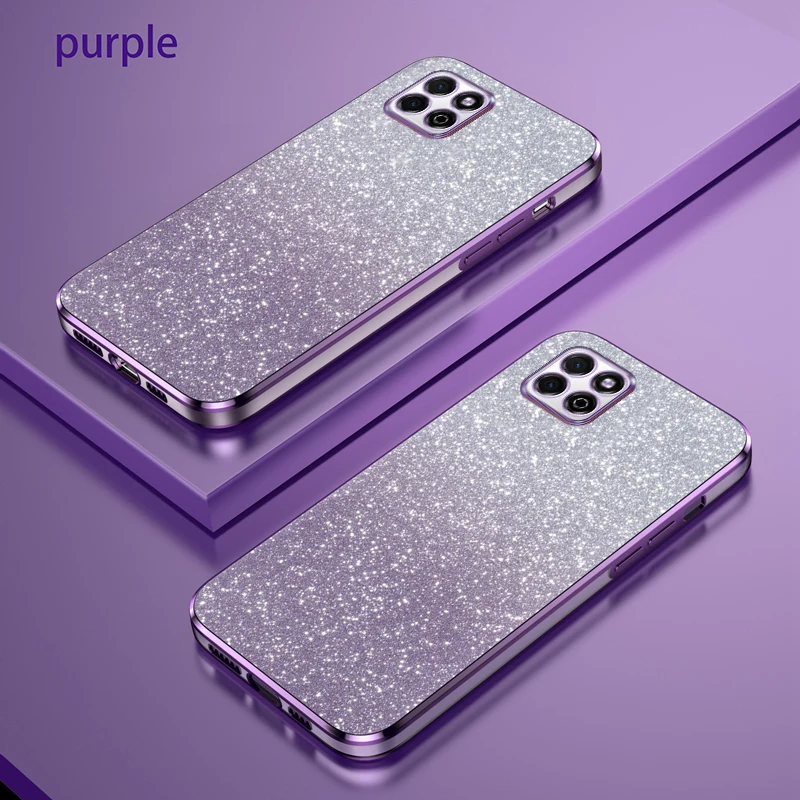 For Honor X6 Case Honor X6s Phone Case VNE-LX1 VNE-LX2 VNE-LX3 Luxury Gradient Glitter Plating Silicone Back Cover Funda