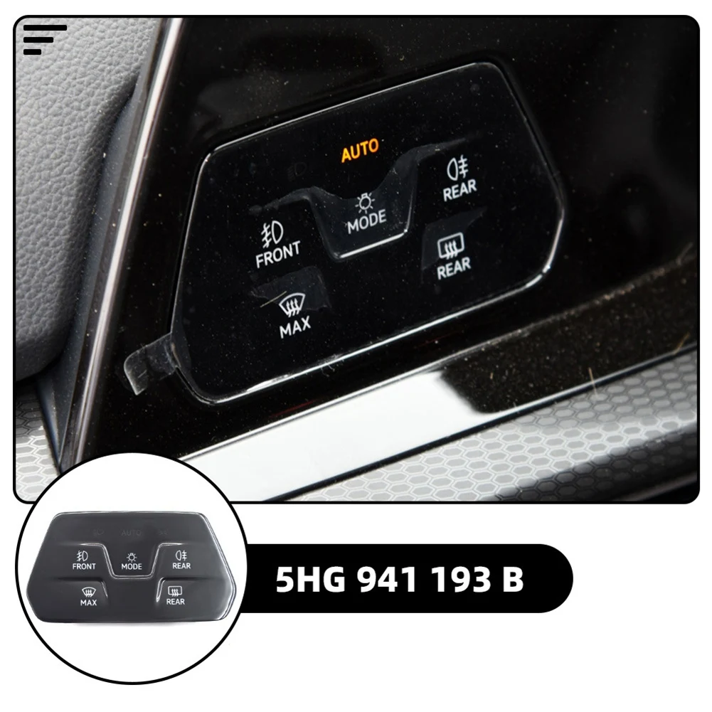 5HG 941 193 B, 5HG941193B For VW Golf 2021-2025 Touch Screen Headlight /Fog Lamp Switch Multi-Function Button